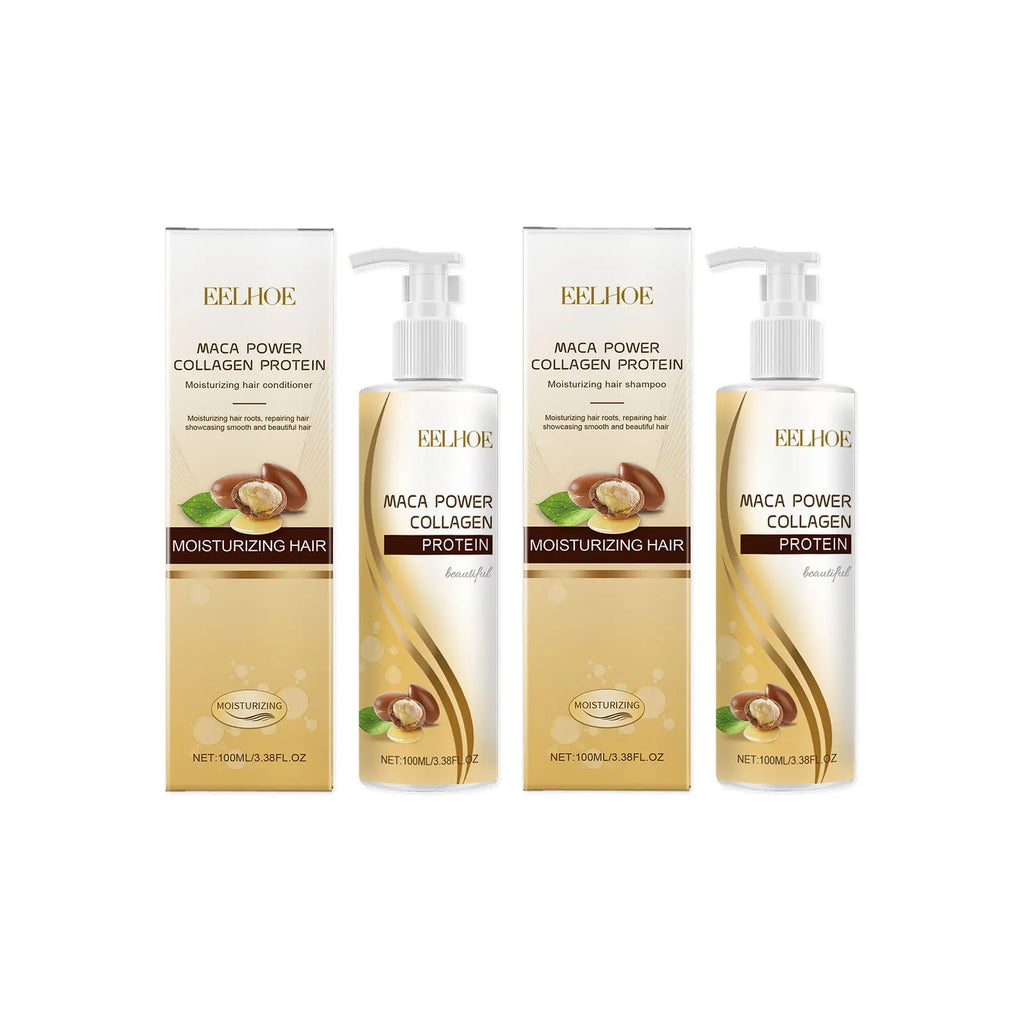 EELHOE Maca Power Collagen Protein Shampoo & Conditioner Set