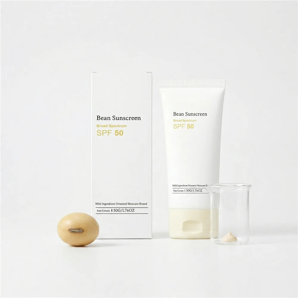 Mixsoon Bean Sunscreen SPF 50+ – Hydrating Soybean Daily Moisturizer & Sun Protection (No White Cast) – 50g