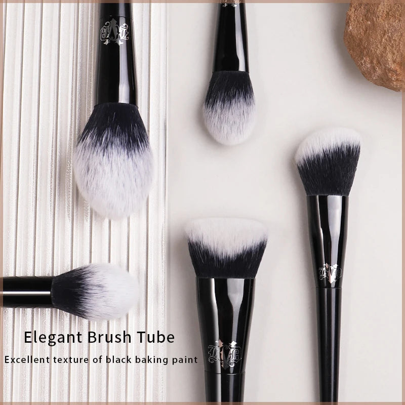 Premium Gothic Aesthetic Makeup Brushes – Professional Synthetic Face & Eye Brush Collection
