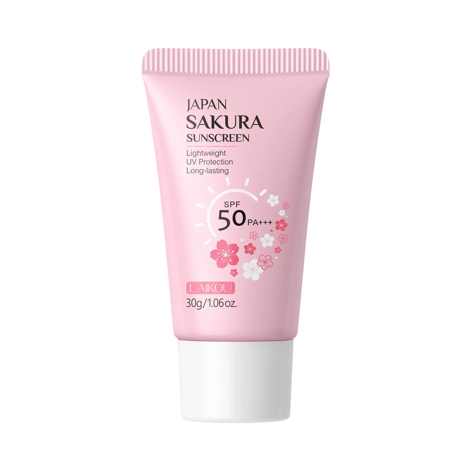 LAIKOU Japan Sakura Sunscreen SPF 50+ PA+++ – Lightweight & Brightening UV Protection (30g)