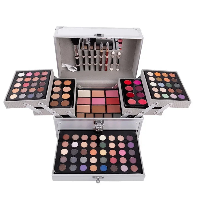 Ultimate All-in-One Professional Makeup Kit & Aluminum Vanity Case