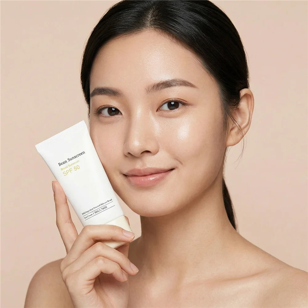 Mixsoon Bean Sunscreen SPF 50+ – Hydrating Soybean Daily Moisturizer & Sun Protection (No White Cast) – 50g