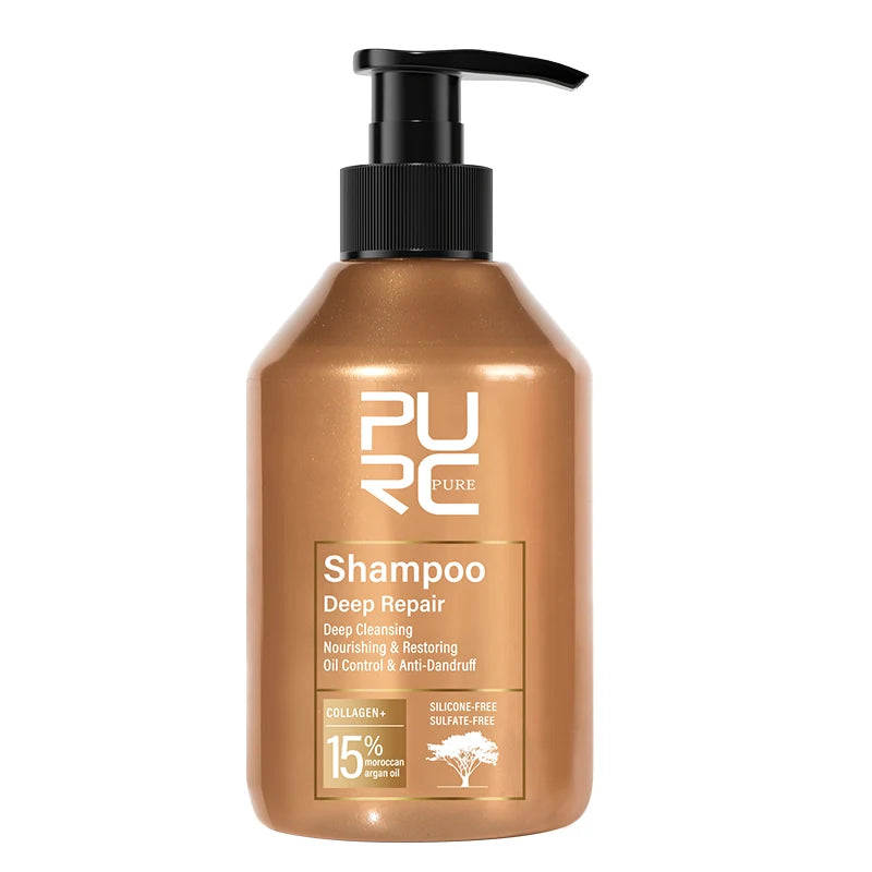 PURC Morocco Argan Oil Shampoo & Conditioner Set | Deep Repair & Anti-Dandruff