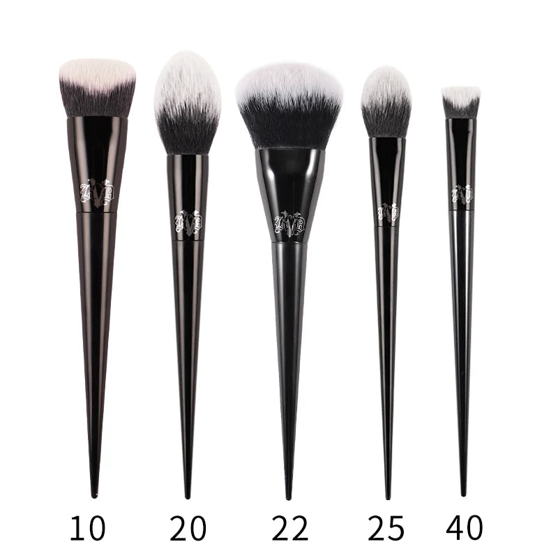 Premium Gothic Aesthetic Makeup Brushes – Professional Synthetic Face & Eye Brush Collection