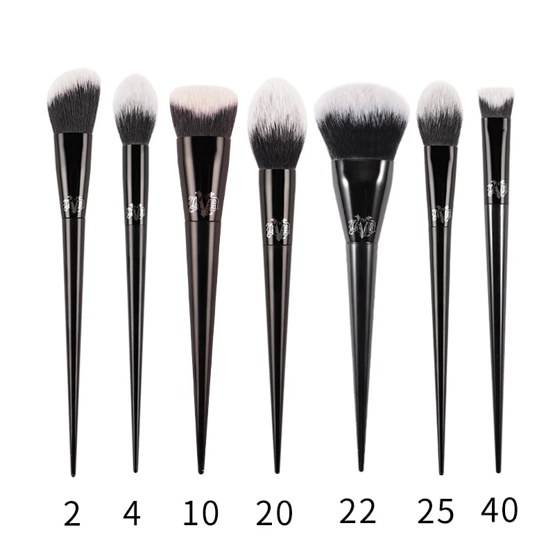 Premium Gothic Aesthetic Makeup Brushes – Professional Synthetic Face & Eye Brush Collection