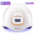 SUN X25 MAX Professional UV LED Nail Lamp – 380W High-Power Gel Polish Dryer with 81 LEDs & Smart Sensor