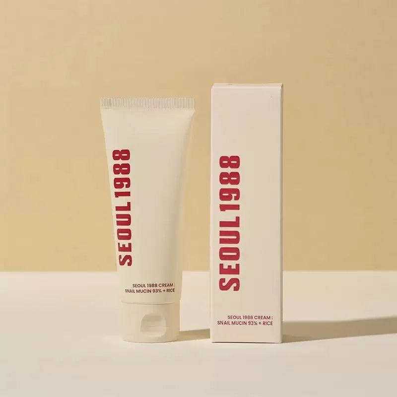 SEOUL 1988 Hydrating Repair Snail Cream – 93% Snail Mucin + Rice Ferment (100ml / 3.38 fl.oz.)