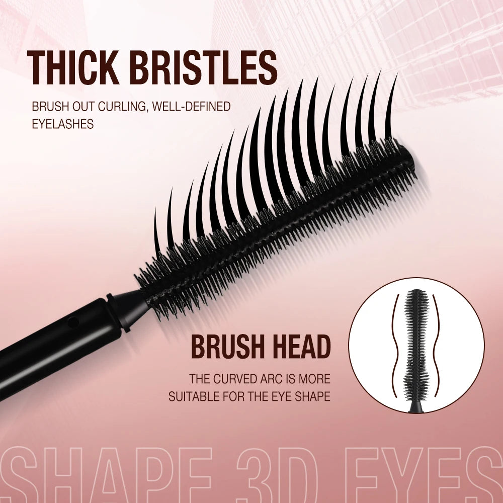 O.TWO.O 36H Hyper Curl Waterproof Mascara & Eyelash Curler Set | Smudge-Proof Lash Lifting Makeup Kit