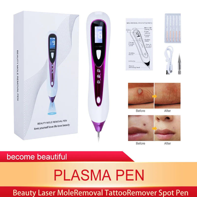 Professional Plasma Pen – 2-in-1 Laser Mole, Tattoo & Dark Spot Remover