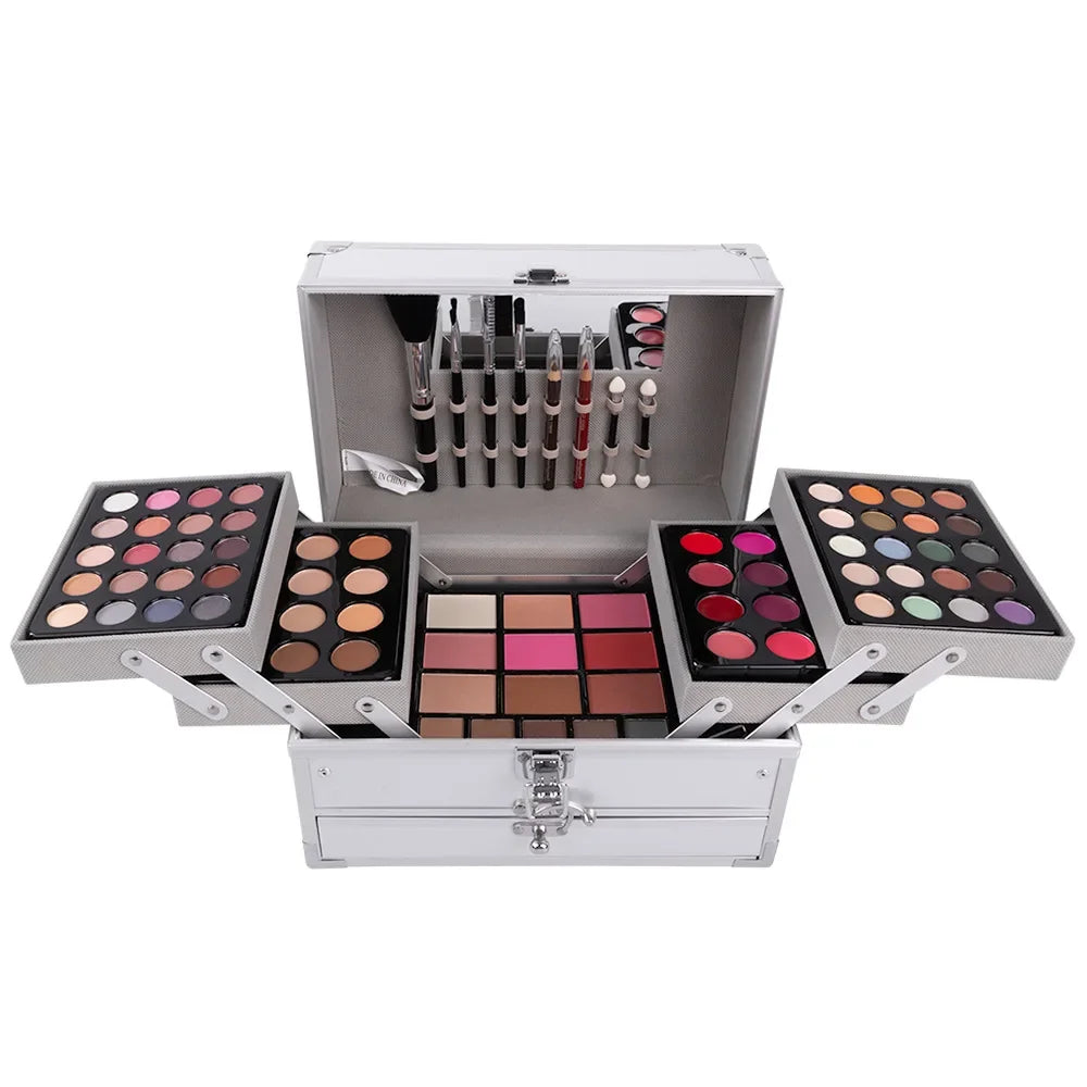 Ultimate All-in-One Professional Makeup Kit & Aluminum Vanity Case