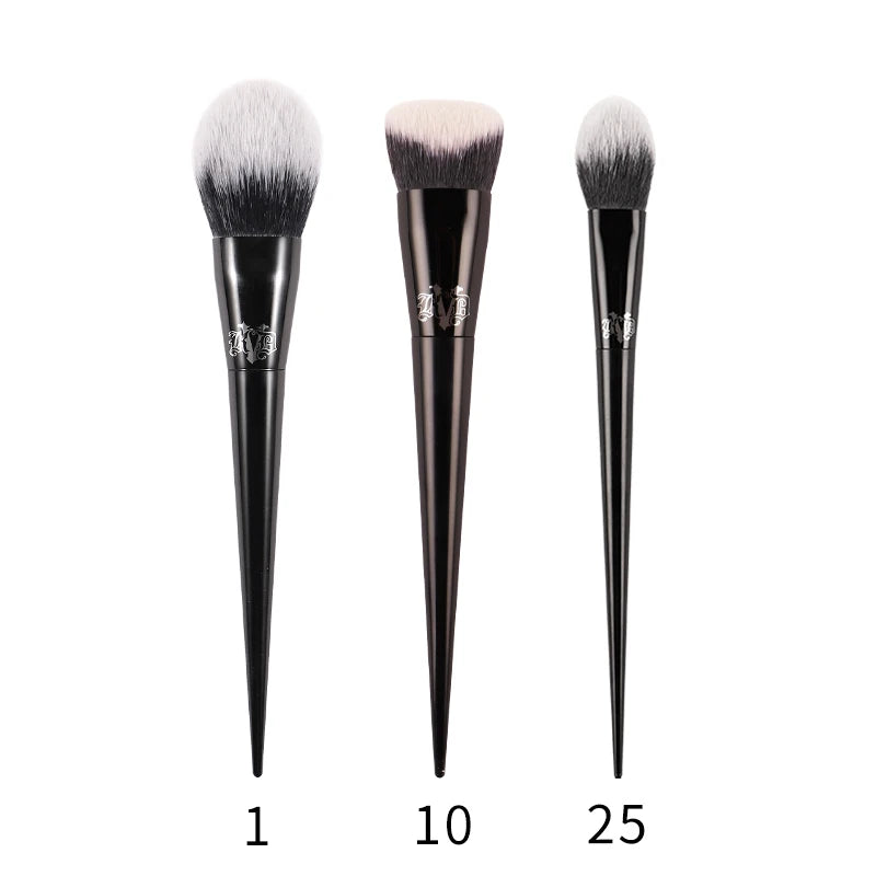 Premium Gothic Aesthetic Makeup Brushes – Professional Synthetic Face & Eye Brush Collection