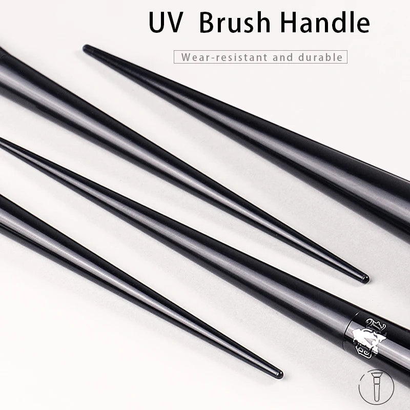 Premium Gothic Aesthetic Makeup Brushes – Professional Synthetic Face & Eye Brush Collection
