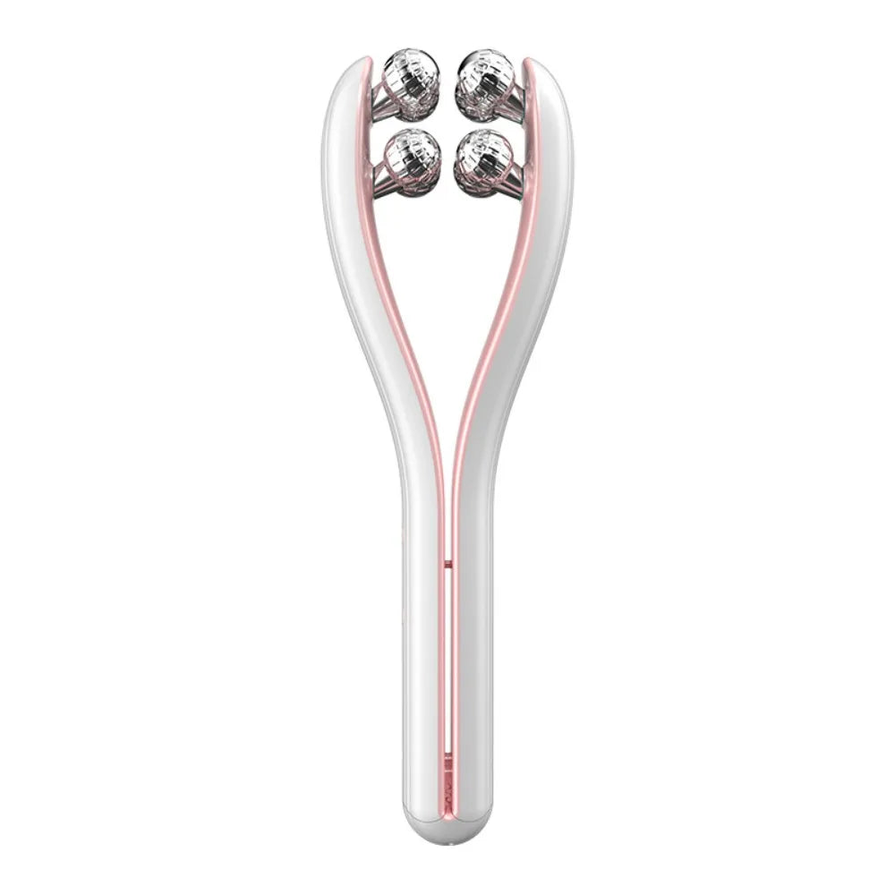 Advanced 4D V-Line Microcurrent Facial Massager – Flexible Double-Sided EMS Face Sculpting & Jawline Toning Roller