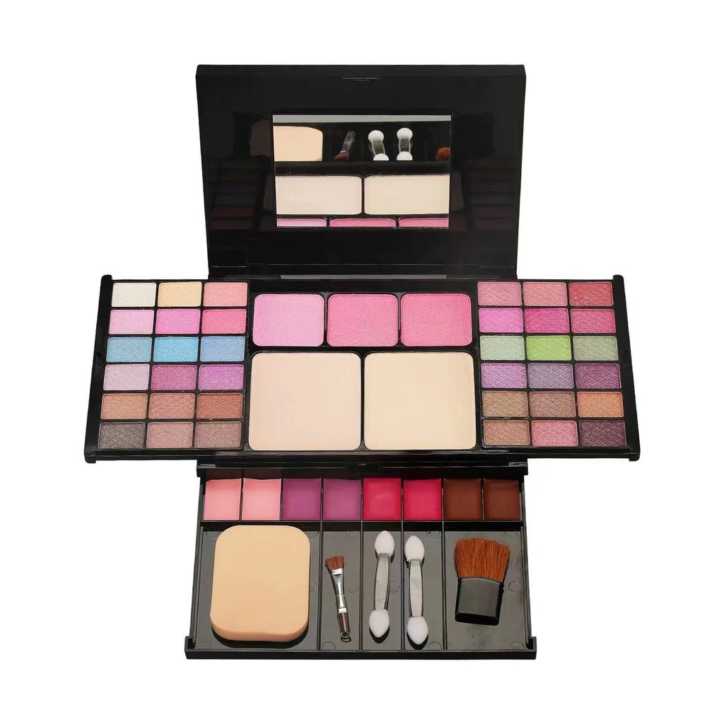 T.Y.A All-in-One Multi-Functional Makeup Kit – 59-Piece Complete Face Palette with Mirror & Applicators