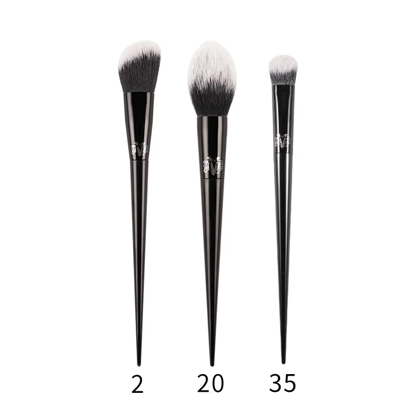 Premium Gothic Aesthetic Makeup Brushes – Professional Synthetic Face & Eye Brush Collection