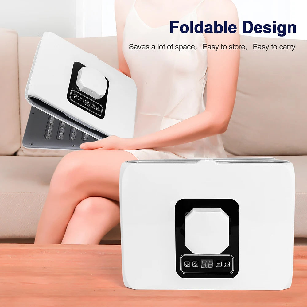7-in-1 Foldable LED Photon Therapy Machine with Nano Moisturizing Spray – Professional PDT Facial & Body Skin Rejuvenation System