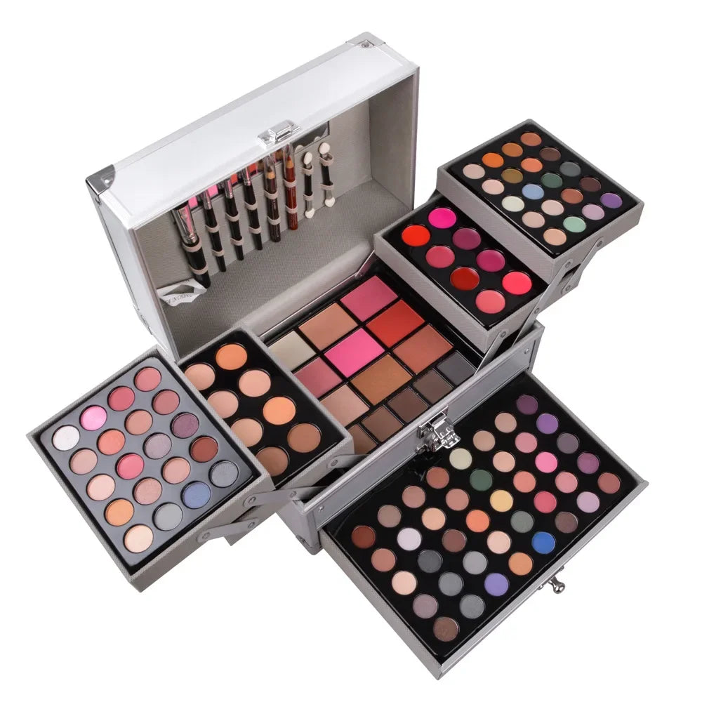 Ultimate All-in-One Professional Makeup Kit & Aluminum Vanity Case