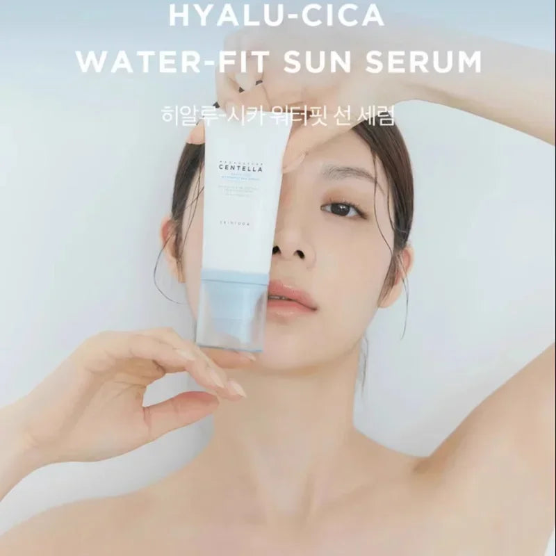 SKIN1004 Madagascar Centella Hyalu-Cica Water-Fit Sun Serum SPF50+ PA++++ (50ml) – Deep Hydration for Sensitive Skin