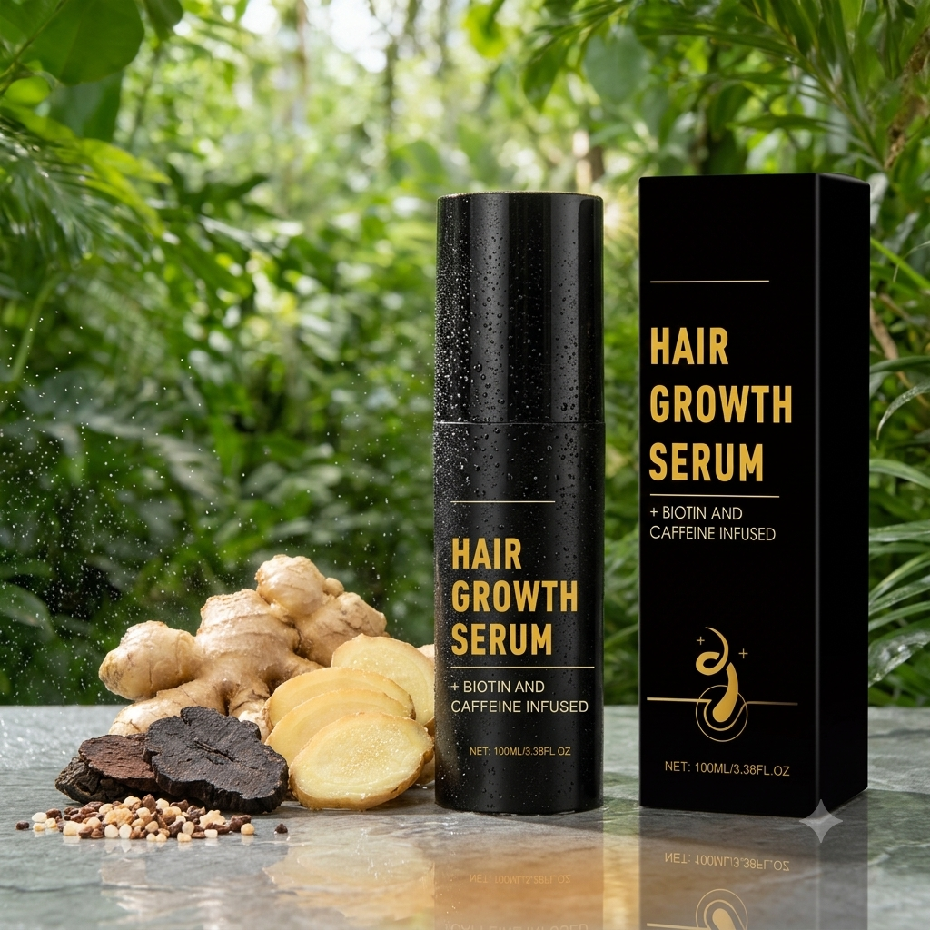 Premium Hair Growth Serum – Biotin & Caffeine Infused Formula (100ml / 3.38 FL.OZ)